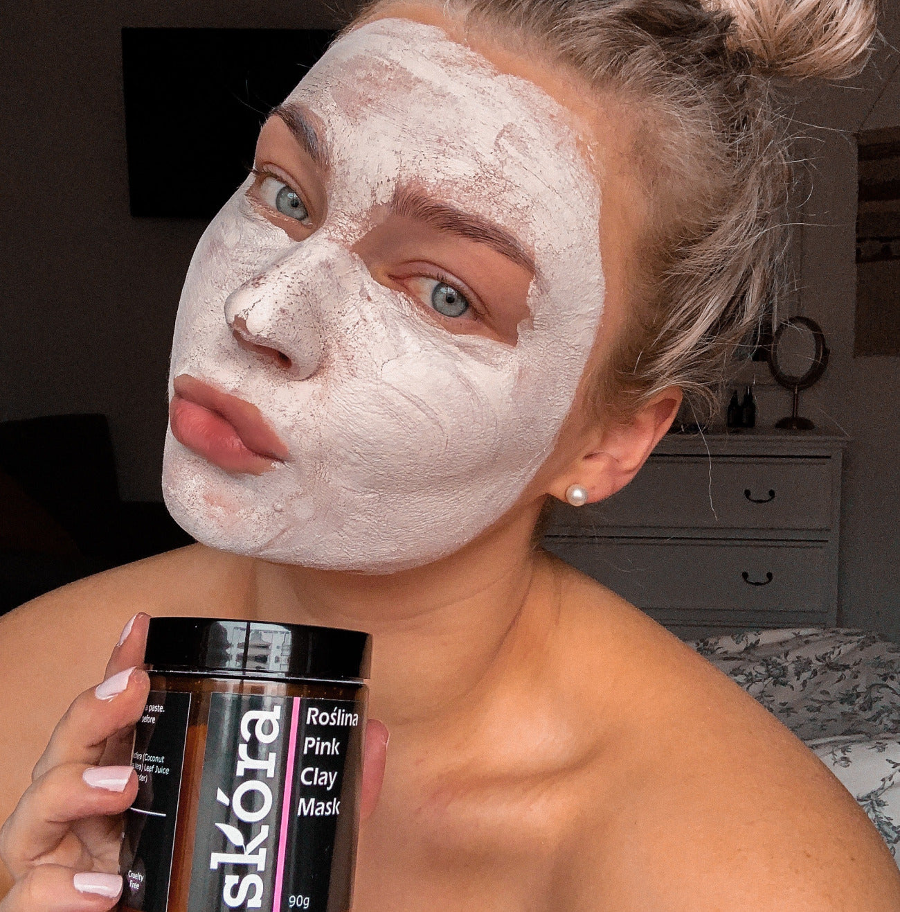 Roślina Pink Clay Mask 90g - Skóra Skincare